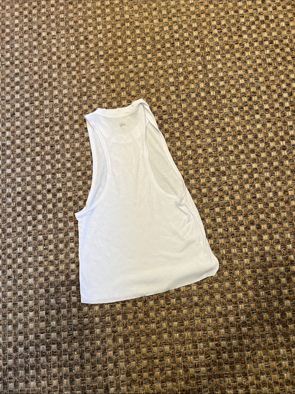 Alo small  White Racerback Tank - Lightweight Women's Tank Top